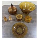 Misc. Amber Colored Glassware