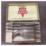 4 Keen Kutter Forks, 5 Keen Kutter Butter Knives,
