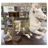 Vintage Heavy Plastic Carousel Horse, Carousel