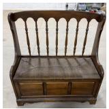 Vintage Wooden Storage Bench