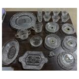 Misc. Clear Sandwich Glass Pieces