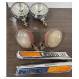Ford Truck Hood Sides, 2 Pairs of Headlights