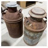 2 Vintage Milk Cans