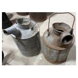 2 Galvanized Fuel Cans