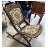 Vintage Folding Rocking Chair