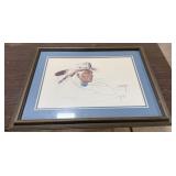 Framed/Matted "Seminole Cowboy" by Enoch Kelly