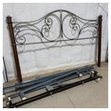 King Size Headboard, 2 Metal Bedframes