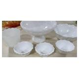 6+/- Milk Glass Pieces