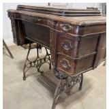 White Sewing Machine Cabinet (Empty)