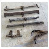 2 Metal/2 Wood Single Trees, Handle Grips,