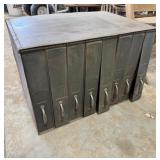 Movie Reel Metal Cabinet/Container, 3 Books of