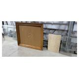 Framed Mirror (Broken), Stone Piece, Glass