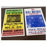 Blues Brothers & Bob Marley Concert Posters