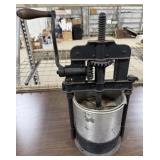 Antique Cast Iron Fruit Press/Sausage Stuffer