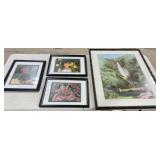 4 Framed Art Pieces