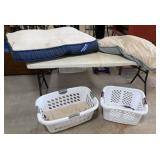 2 Dog Beds, 2 Laundry Baskets