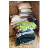 12+/- Regular Size Pillows, 6+/- Smaller Pillows,