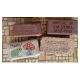 3 Collectible Bricks, 1 Front Door Brick