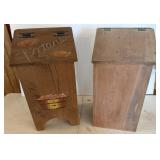 2 Kitchen Taters Wooden Boxes