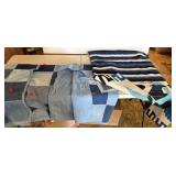Woven Blanket, Denim Tie Quilt