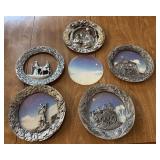 5+/- Michael Ricker Pewter Plates
