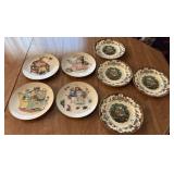 4 Norman Rockwell Plates, 4 Decorative Plates