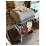 Charcoal Grill, Mirror, Misc. Short Metal Pipe