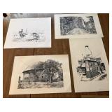 Jim Stuckenberg Print, 3 Greg Burns Prints