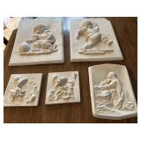 5+/- Ceramic Bisque Wall Plaque