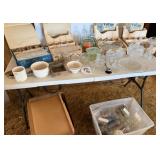4 Snack Tray Sets, Misc. Glasses, Refrigerator