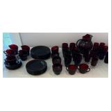 Ruby Red Glassware
