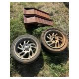Set of Car Ramps, (2) 18in Eagle Alloy Wheels