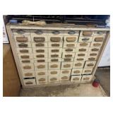 Wooden Organizer and Contents (brass)