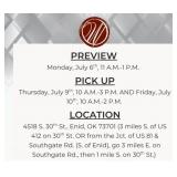 Preview & Pick Up Information