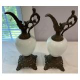 Companion Pair Vintage Mantel Ewers