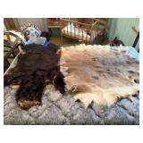 4 Hides, Incl. Deer, Bear, & Beaver