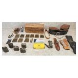 Vintage Ammo, Gun Holsters, Gun Oil, Knife Sheath
