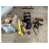 Bottle Jacks, Axle Caps, Oil, Filters, misc.