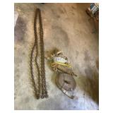 Chain (approx 20ft), Ropes, Strap, Bungee Straps