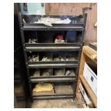 Metal Organizer and Contents