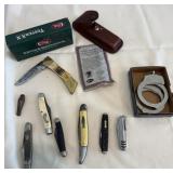 Pocket Knives Including: Case, Frontier,