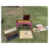 2 Chautauqua Industrial Art Desks, Auto Bridge