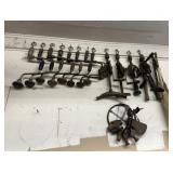 Vintage Hand Drills, Pipe Wrenches, Tools