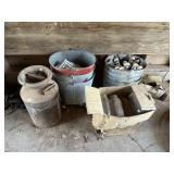 Mop Buckets, Milk Can, Jars