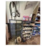 Metal Shelf & Contents (mostly plumbing)