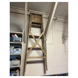 Wooden A Frame Ladder, Step Stool