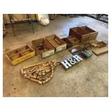 Wooden Crates, Wooden Spools, misc.
