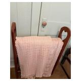 Wood Quilt Rack & Crochet