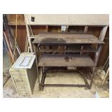Metal Shelf/Table on Castors, Organizer
