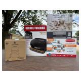 George Foreman Grill & Tupperware & Bowl Set